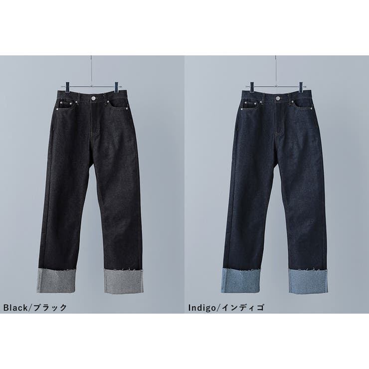 etoll エトル リジットデニムロールアップストレートパンツ | Fashion Letter | 詳細画像18