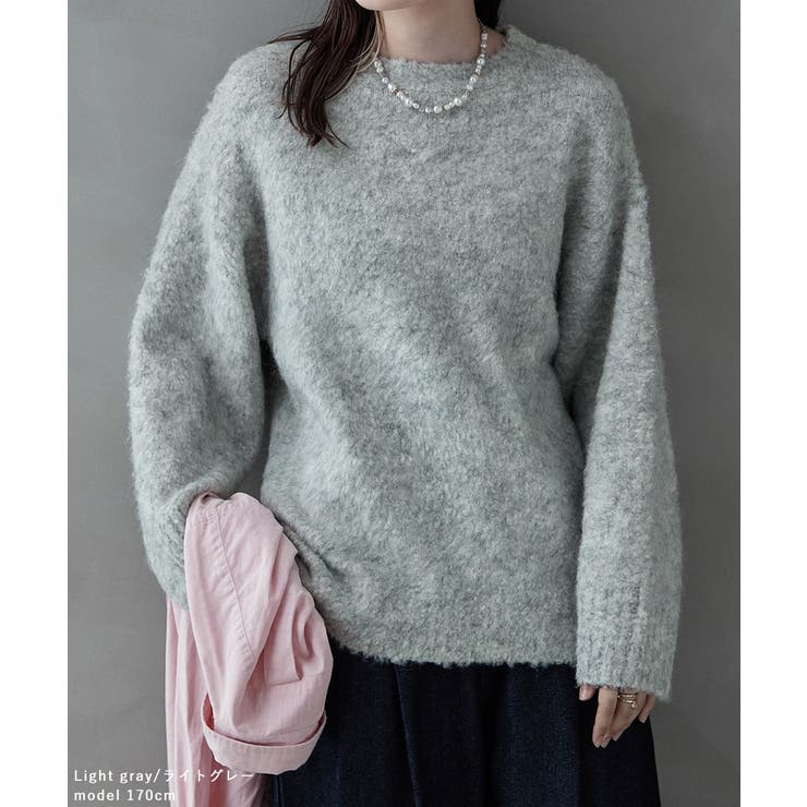 etoll エトル ウールミックスシャギーニットPO | Fashion Letter | 詳細画像6 