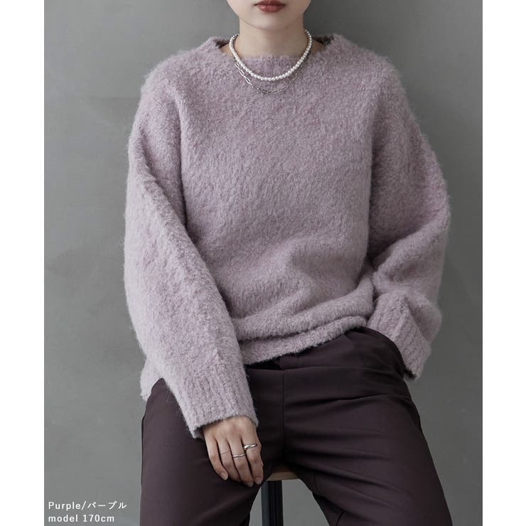 etoll エトル ウールミックスシャギーニットPO | Fashion Letter | 詳細画像9 