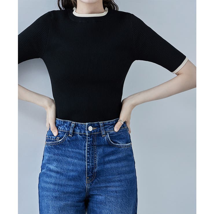 etoll エトル リンガーネックリブニット | Fashion Letter | 詳細画像12 