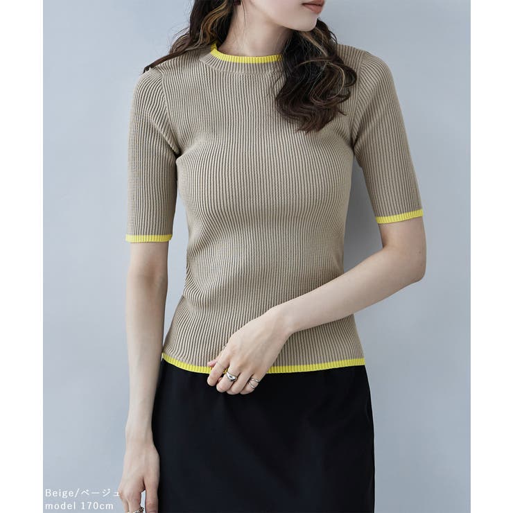 etoll エトル リンガーネックリブニット | Fashion Letter | 詳細画像15 