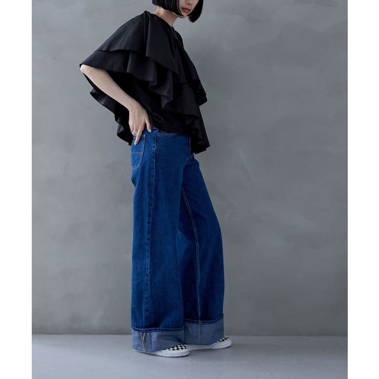 MSGM ストラッフアシンメトリフリルトレス 3641MDA41247106 06 Vin｜アシンメトリーフリルジレ | Rakuten Fashion(楽天