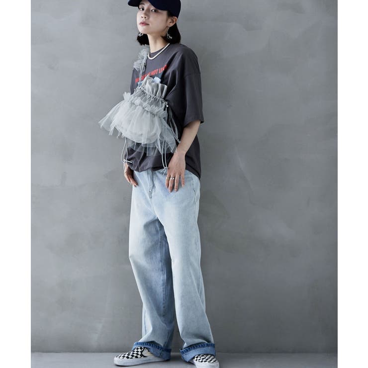 etoll エトル オーガンジー×チュールフリルショルダーバッグ | Fashion Letter | 詳細画像12