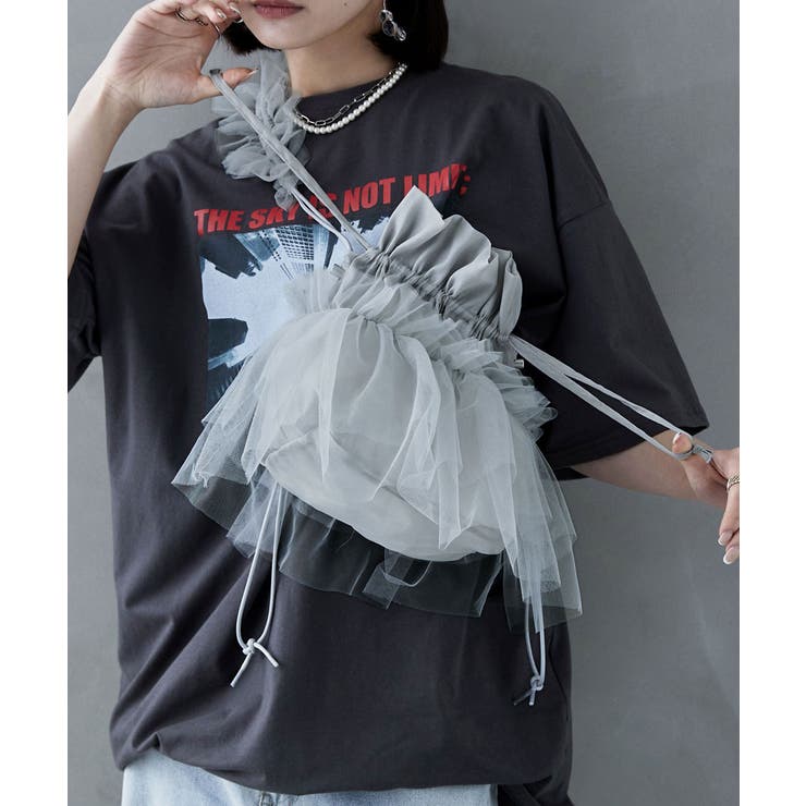 etoll エトル オーガンジー×チュールフリルショルダーバッグ | Fashion Letter | 詳細画像13