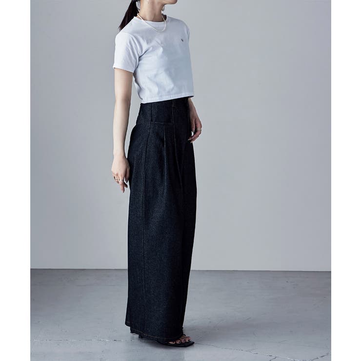 etoll エトル ハート箔プリントクロップドTシャツ | Fashion Letter | 詳細画像3