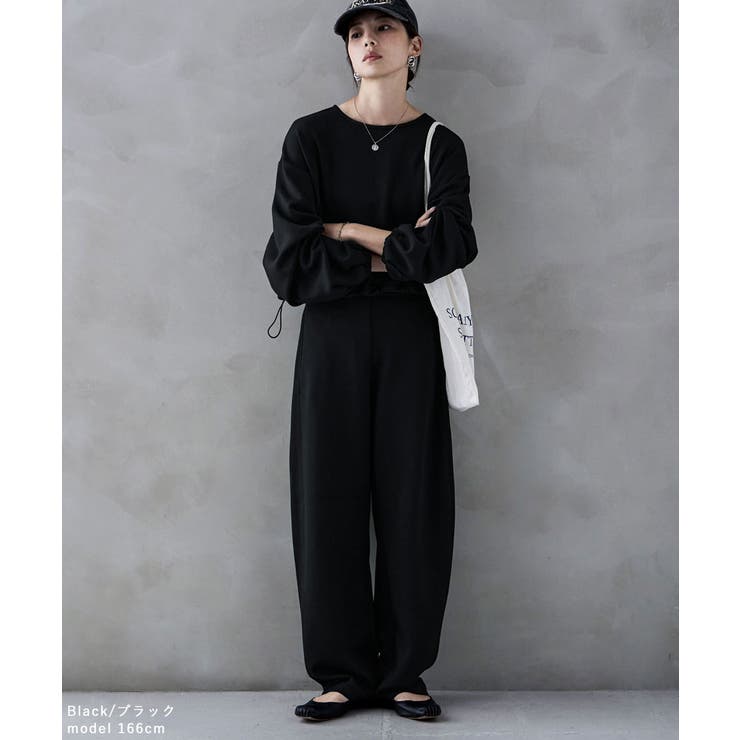 etoll エトル ダンボールニットカーブパンツ | Fashion Letter | 詳細画像2 