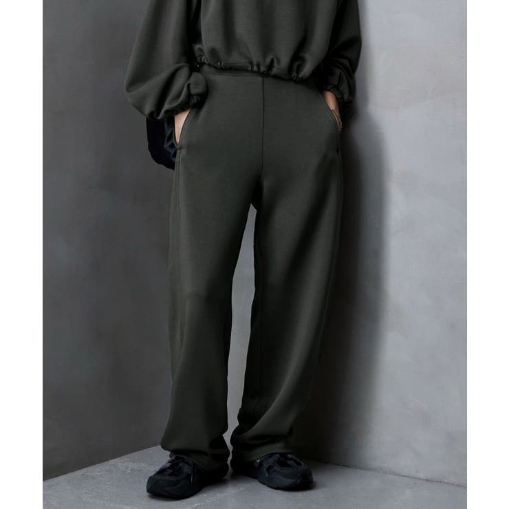 チャコールグレー | etoll エトル ダンボールニットカーブパンツ | Fashion Letter