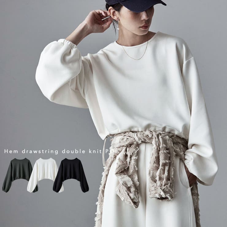 etoll エトル ドロストダンボールニットプルオーバー | Fashion Letter | 詳細画像1 