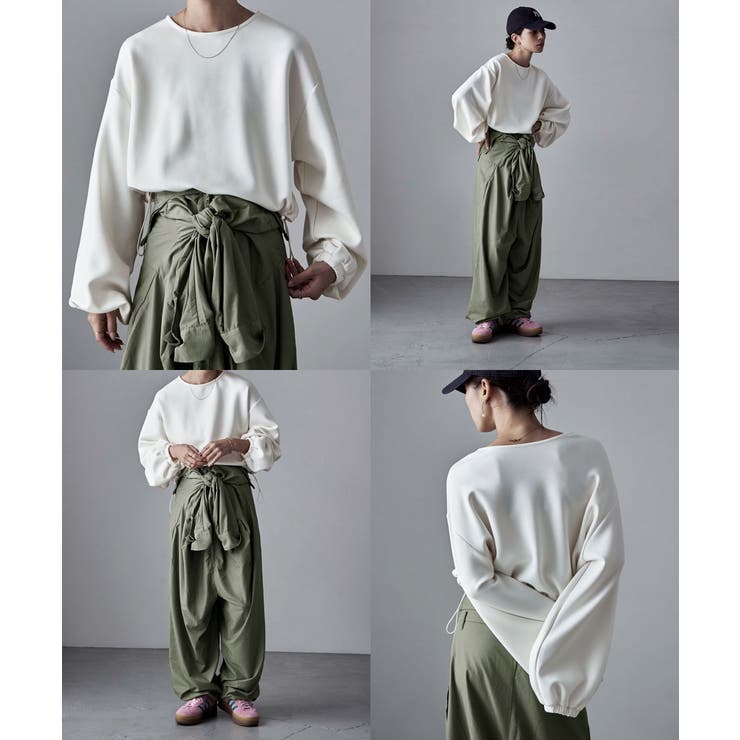 etoll エトル ドロストダンボールニットプルオーバー | Fashion Letter | 詳細画像10 