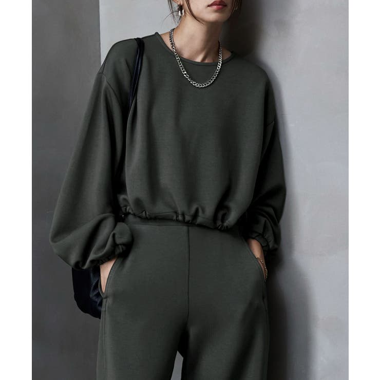 チャコールグレー | etoll エトル ドロストダンボールニットプルオーバー | Fashion Letter