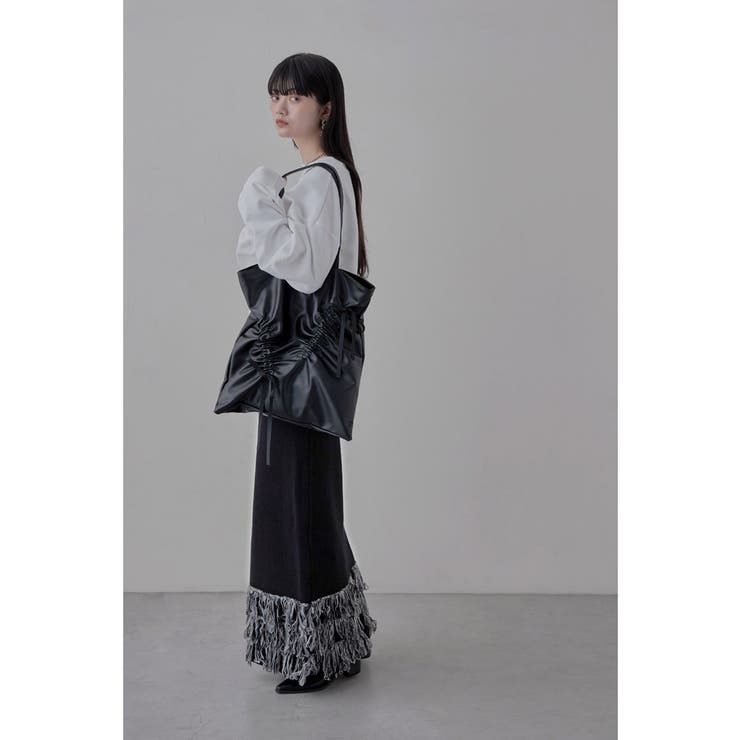 etoll エトル フリンジニットタイトスカート | Fashion Letter | 詳細画像16 