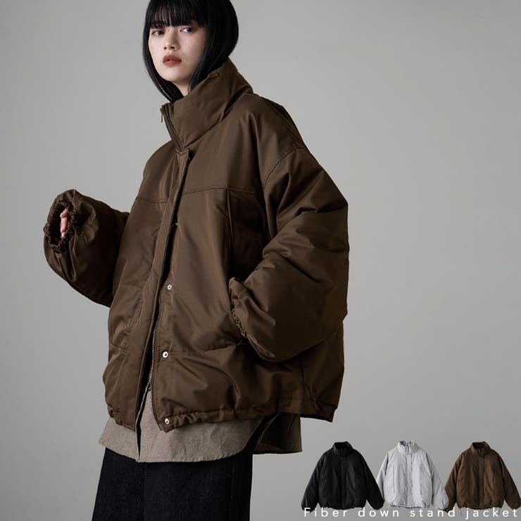 etoll エトル ナイロンビッグスタンドジャケット | Fashion Letter | 詳細画像1 