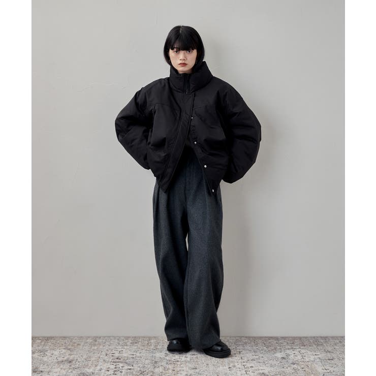 etoll エトル ナイロンビッグスタンドジャケット | Fashion Letter | 詳細画像4 