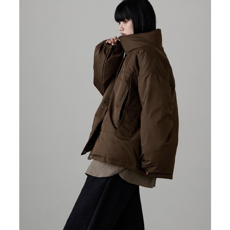 etoll エトル ナイロンビッグスタンドジャケット | Fashion Letter | 詳細画像12 