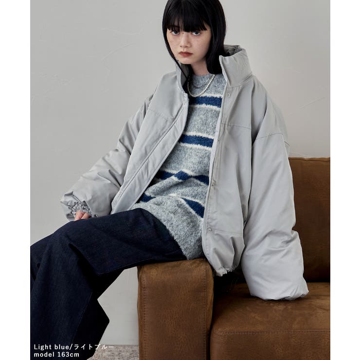 etoll エトル ナイロンビッグスタンドジャケット | Fashion Letter | 詳細画像13 