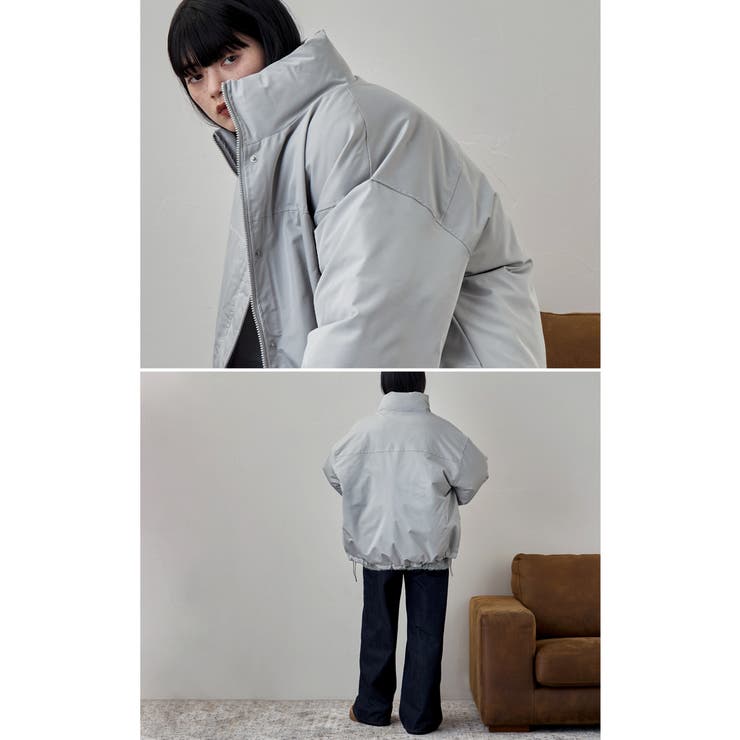 etoll エトル ナイロンビッグスタンドジャケット | Fashion Letter | 詳細画像16 