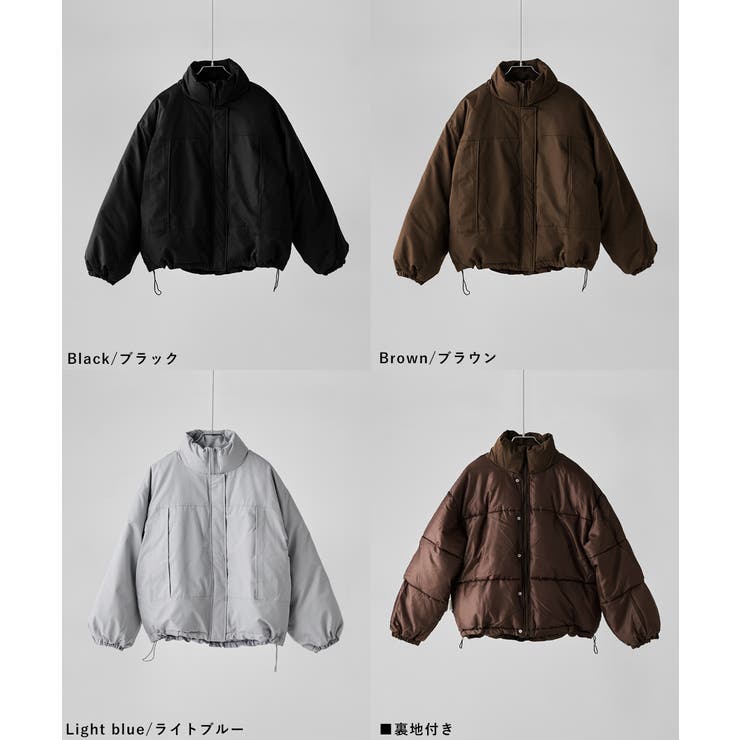 etoll エトル ナイロンビッグスタンドジャケット[品番：FT000010797