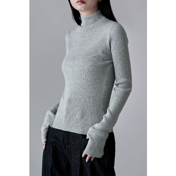 etoll エトル サムホールハイネックリブニット | Fashion Letter | 詳細画像11