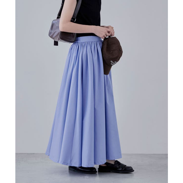 etoll エトル ギャザーボリュームフレアスカート | Fashion Letter | 詳細画像3 