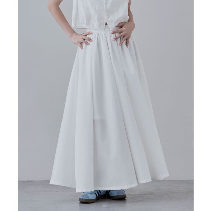 etoll エトル ギャザーボリュームフレアスカート | Fashion Letter | 詳細画像9 