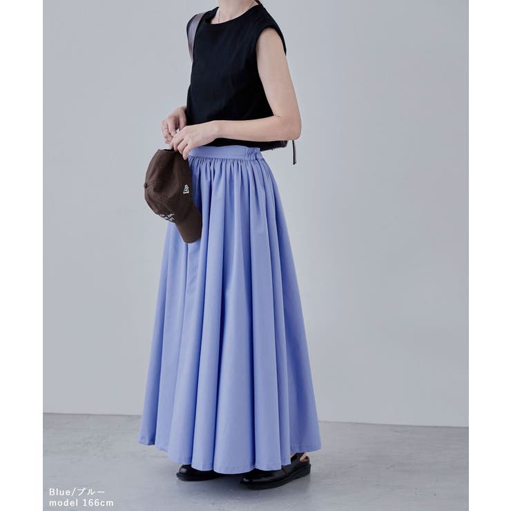 etoll エトル ギャザーボリュームフレアスカート | Fashion Letter | 詳細画像13 