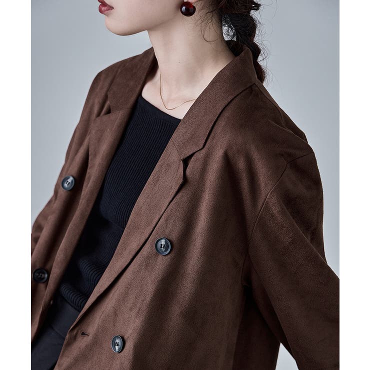 etoll エトル スエードテーラードジャケット | Fashion Letter | 詳細画像12 