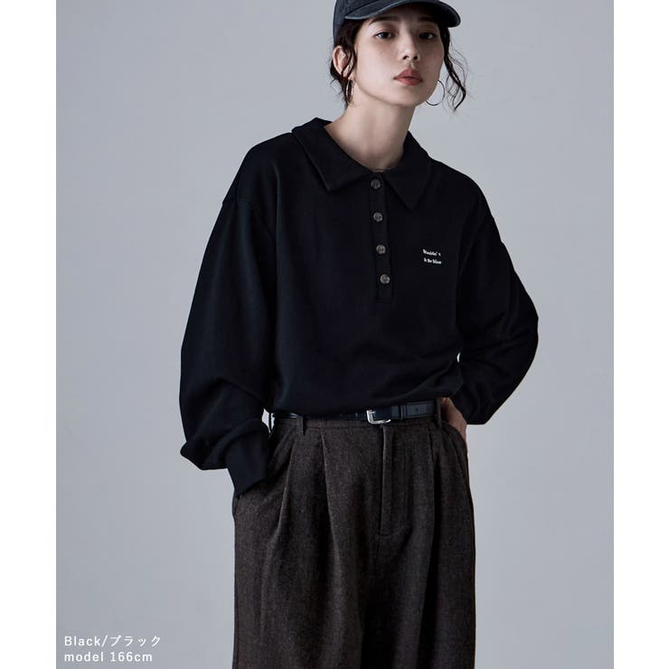 etoll エトル ポロ襟ロゴスウェット | Fashion Letter | 詳細画像2 