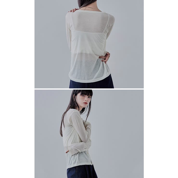 etoll エトル シアークルーネックカーディガン | Fashion Letter | 詳細画像3 