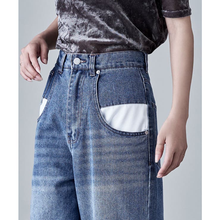 etoll エトル ポケットデザインルーズダッドデニム | Fashion Letter | 詳細画像7 