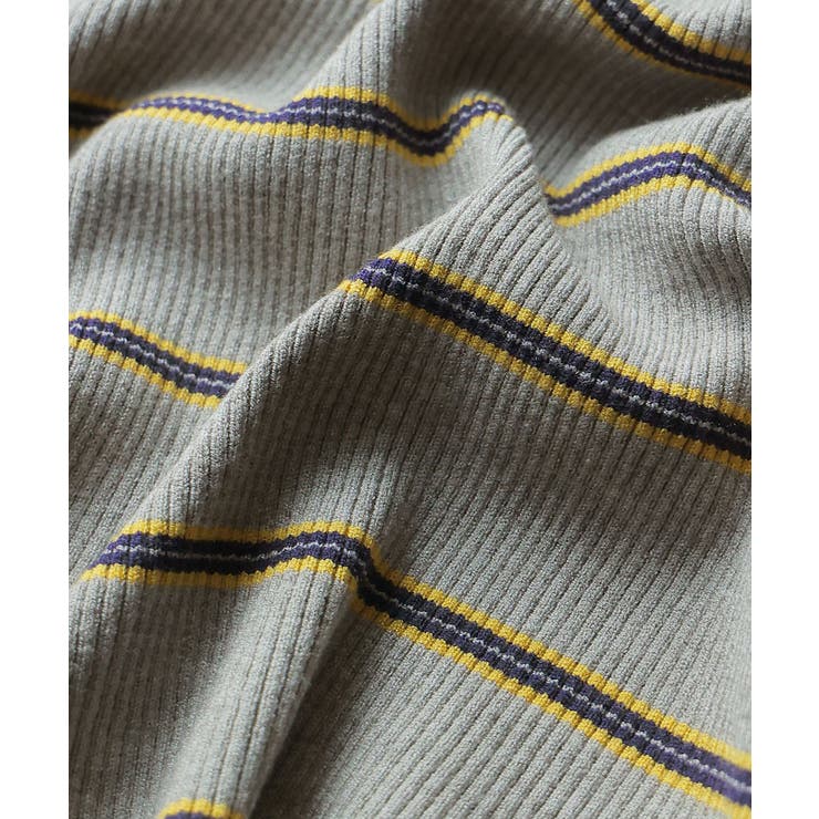 etoll エトル 2wayボーダーバックオープンリブニット | Fashion Letter | 詳細画像20 