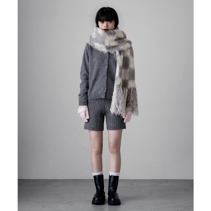 etoll エトル スマホ対応フィンガースリットカラーニットロンググローブ | Fashion Letter | 詳細画像15 