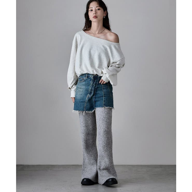 etoll エトル リブニットフレアパンツ | Fashion Letter | 詳細画像8 