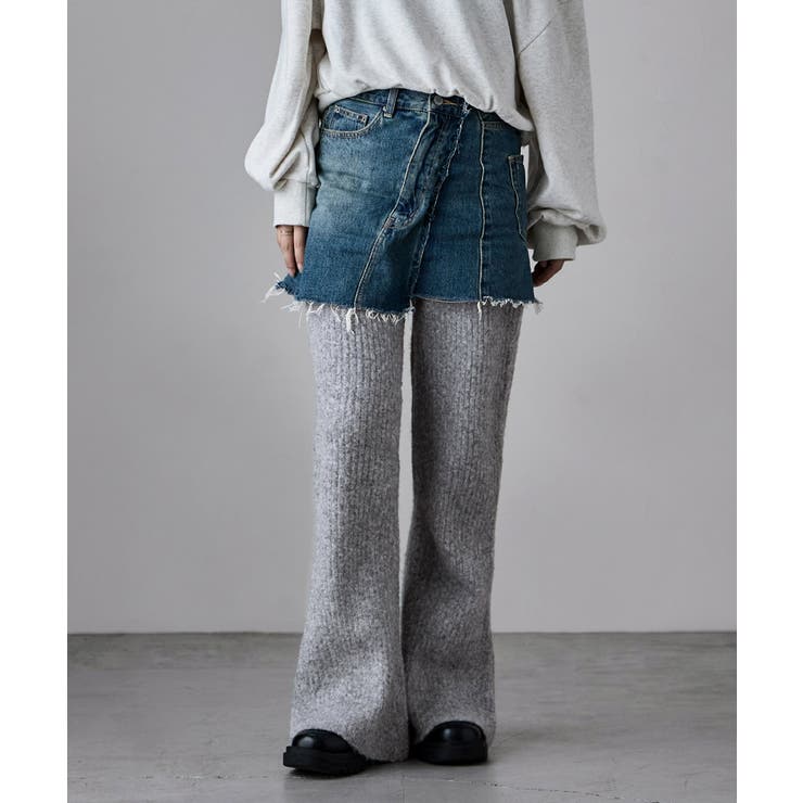 etoll エトル リブニットフレアパンツ | Fashion Letter | 詳細画像10 