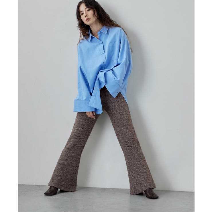 etoll エトル リブニットフレアパンツ | Fashion Letter | 詳細画像13 