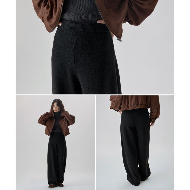 etoll エトル リラクシーニットカーブパンツ | Fashion Letter | 詳細画像13 