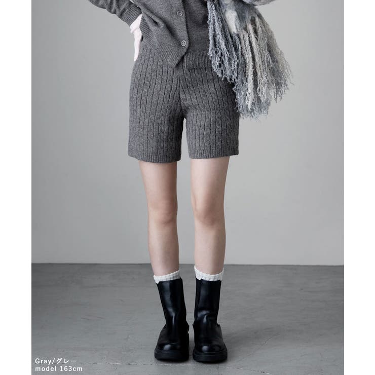 etoll エトル アルパカタッチケーブルショートパンツ | Fashion Letter | 詳細画像8 