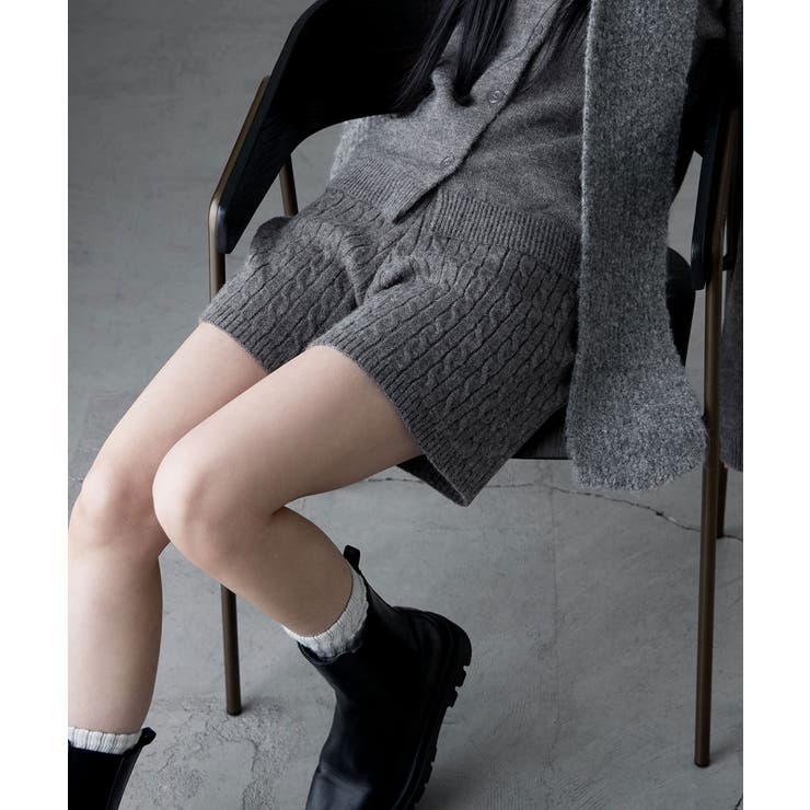 etoll エトル アルパカタッチケーブルショートパンツ | Fashion Letter | 詳細画像12 