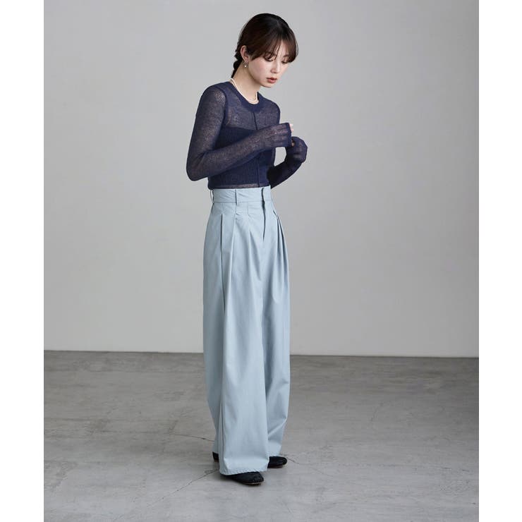 etoll エトル モヘアタッチセンターリンキングメッシュニット | Fashion Letter | 詳細画像5 