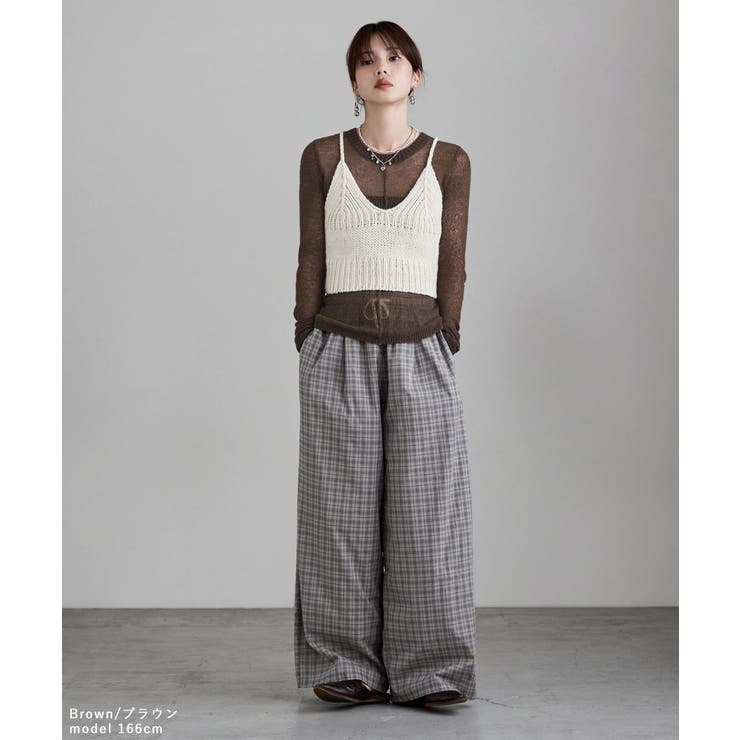 etoll エトル モヘアタッチセンターリンキングメッシュニット | Fashion Letter | 詳細画像15 