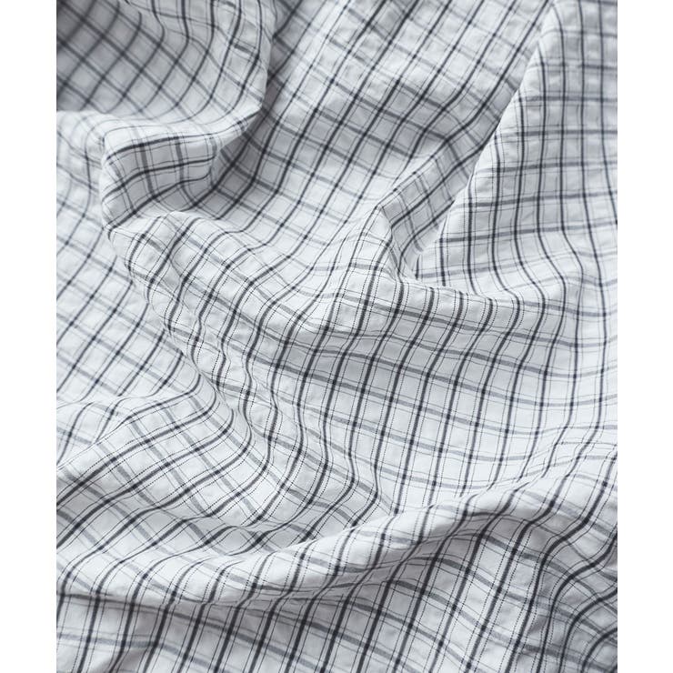 etoll エトル チェック柄ボウタイ付きオーバーシャツ | Fashion Letter | 詳細画像20 