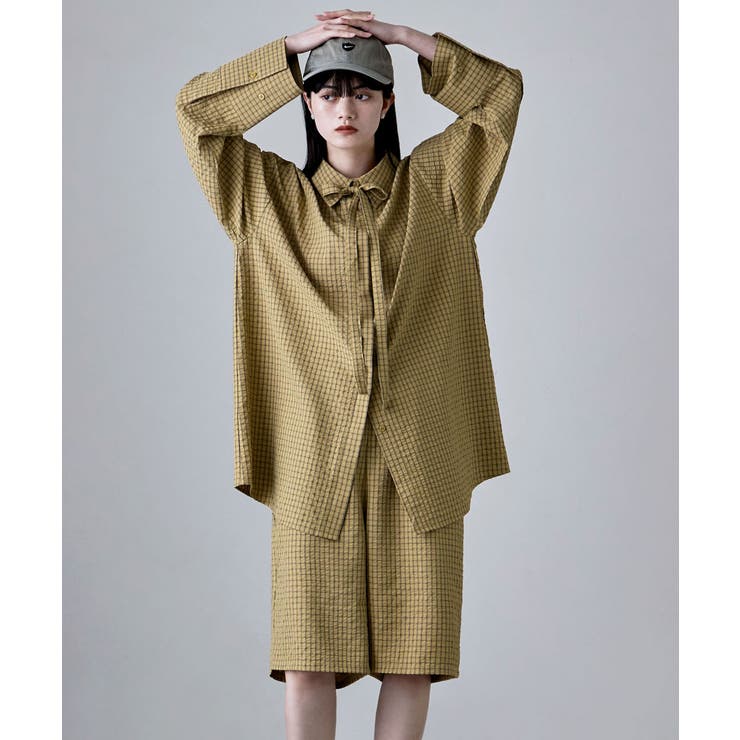 etoll エトル チェック柄タックハーフパンツ | Fashion Letter | 詳細画像11 