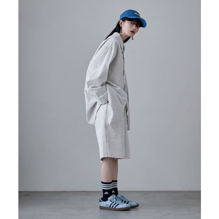 etoll エトル チェック柄タックハーフパンツ | Fashion Letter | 詳細画像18 