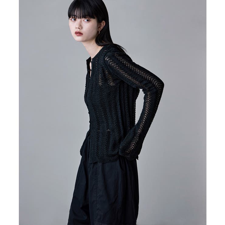 etoll エトル ループヤーンクロシェニットカーディガン | Fashion Letter | 詳細画像3 