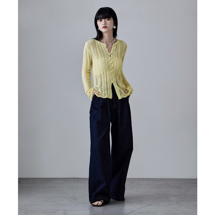 etoll エトル ループヤーンクロシェニットカーディガン | Fashion Letter | 詳細画像18 