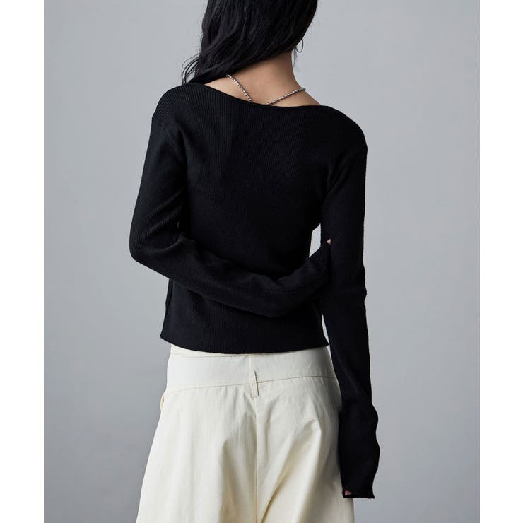 etoll エトル ツイストデザインリブニット | Fashion Letter | 詳細画像5 