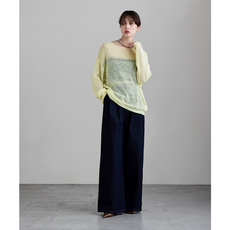 etoll エトル モヘアタッチボートネックニット | Fashion Letter | 詳細画像9 