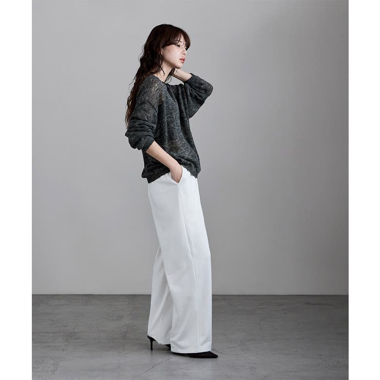 etoll エトル モヘアタッチボートネックニット | Fashion Letter | 詳細画像18 