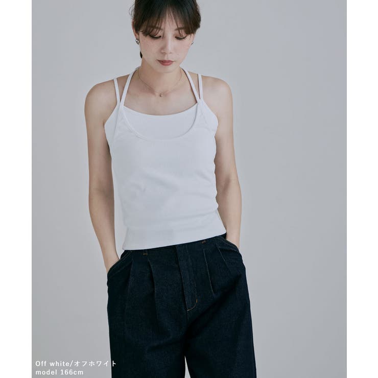 etoll エトル レイヤード風カップインキャミソール | Fashion Letter | 詳細画像7 