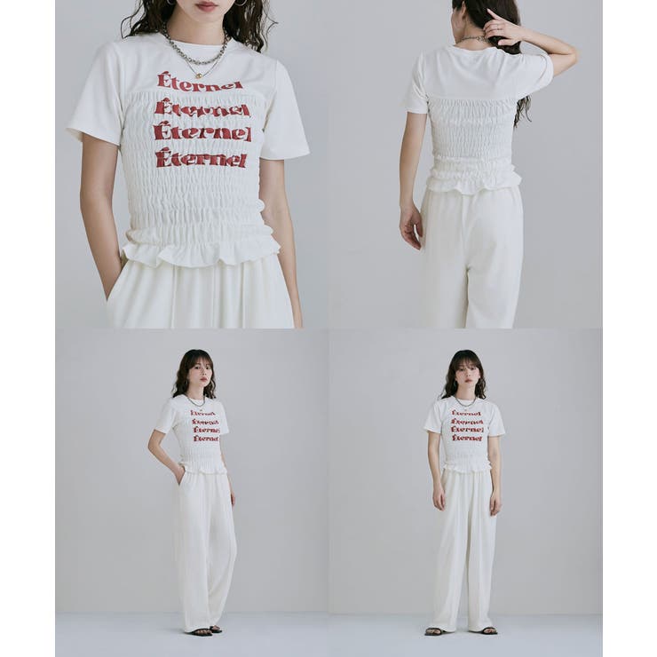 etoll エトル シャーリングコンパクトロゴTシャツ | Fashion Letter | 詳細画像12 