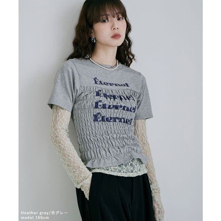 etoll エトル シャーリングコンパクトロゴTシャツ | Fashion Letter | 詳細画像14 
